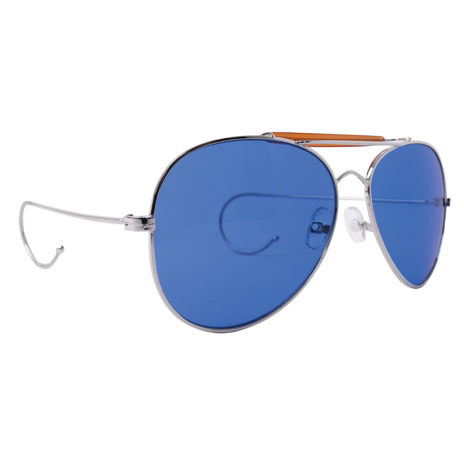 Air Force Style Aviator Sunglasses with Cable Temples