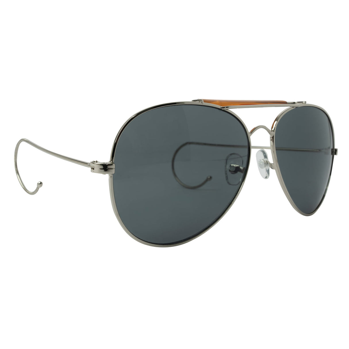 Air Force Style Aviator Sunglasses with Cable Temples