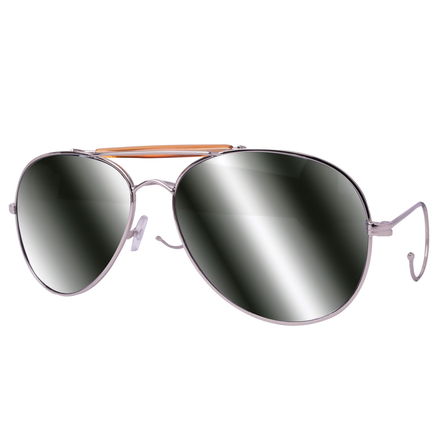 Air Force Style Aviator Sunglasses with Cable Temples