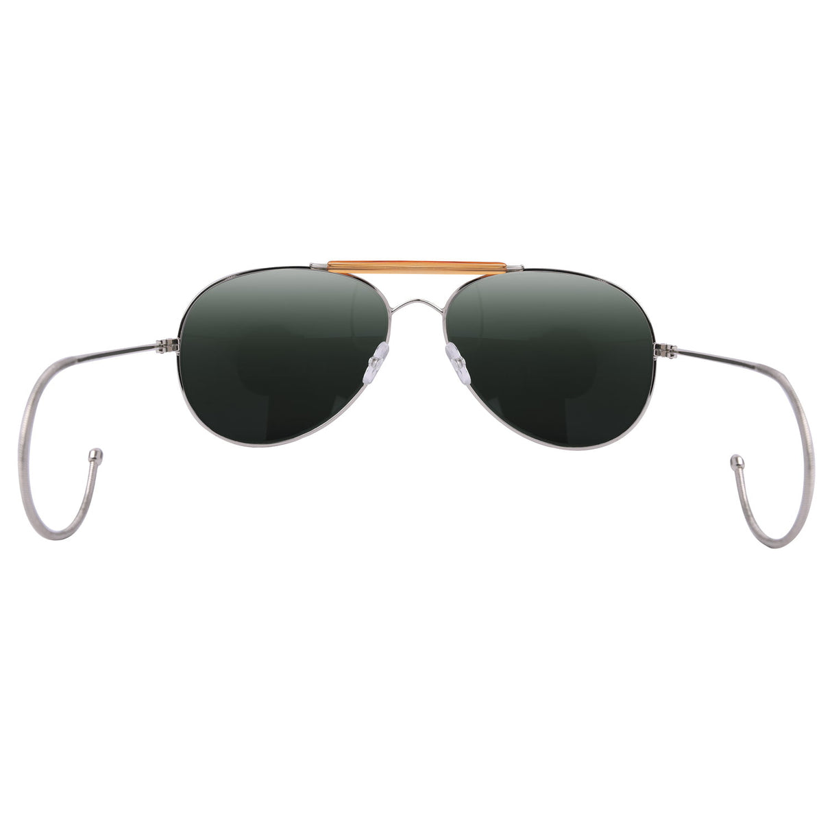 Air Force Style Aviator Sunglasses with Cable Temples