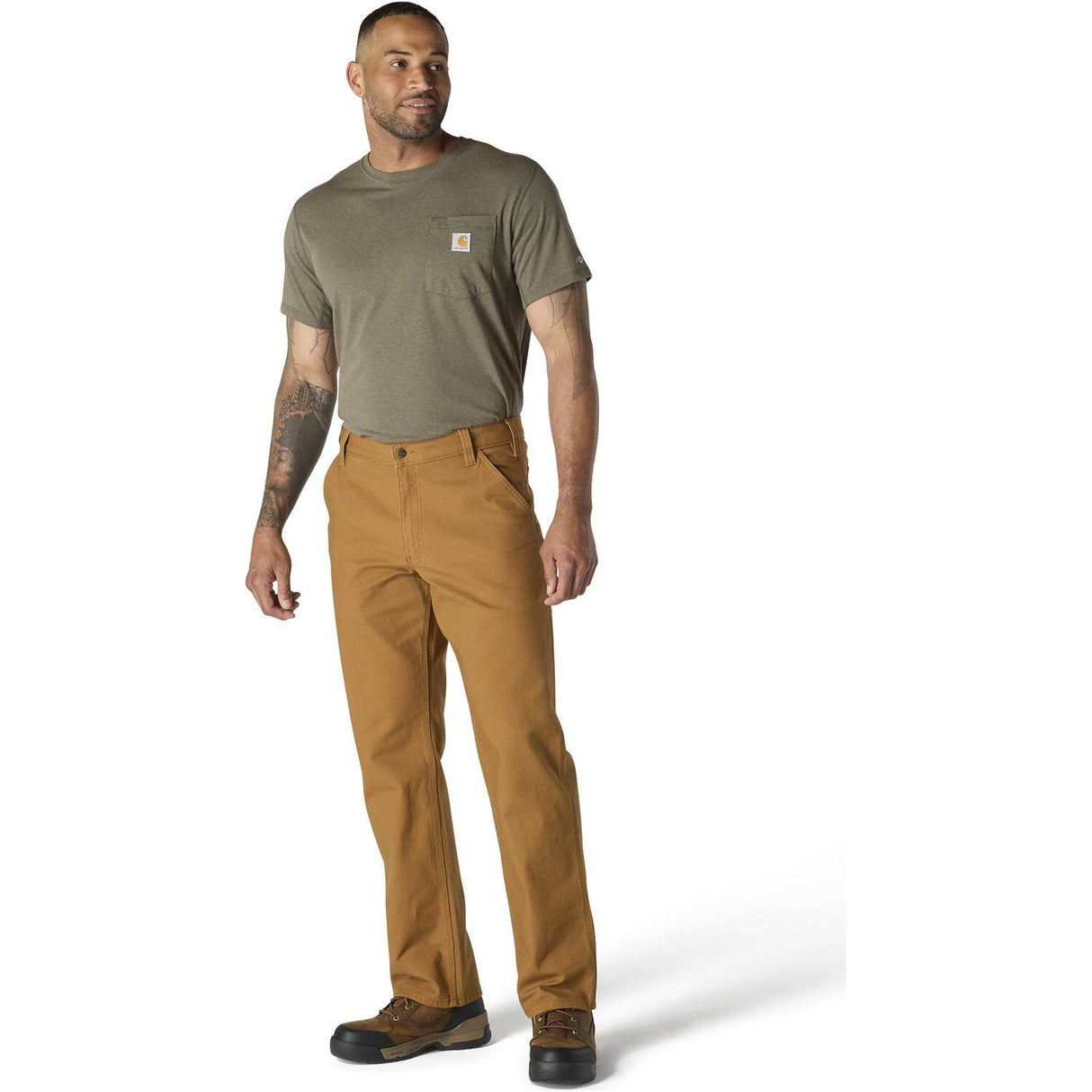 Carhartt Rugged Flex Straight Leg Men's Heavyweight Duck Dungaree Work Pant