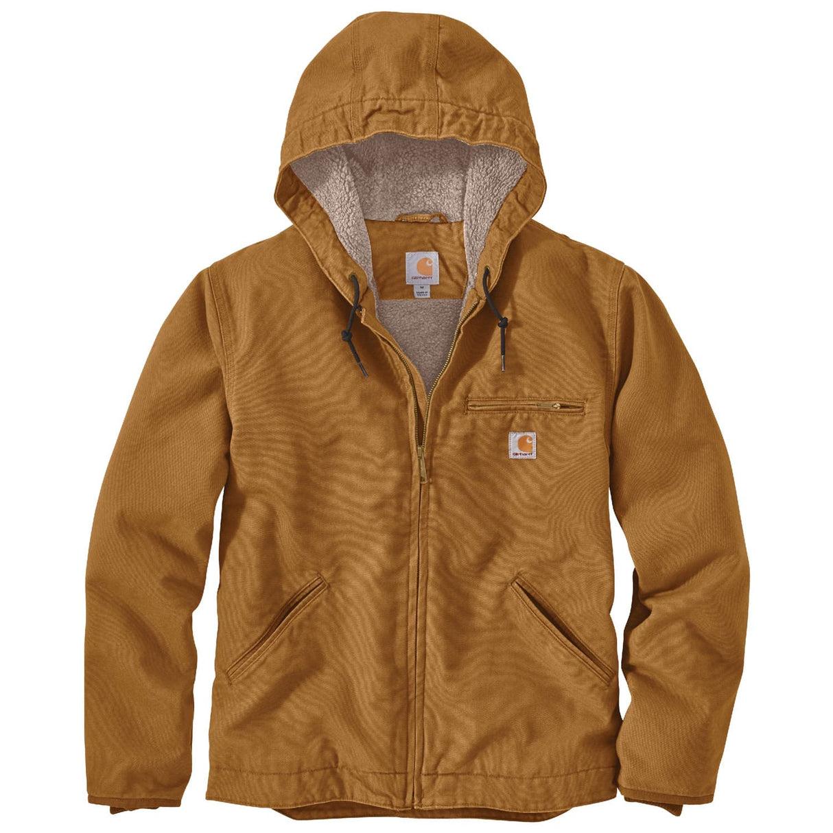 Carhartt Relaxed Fit Washed Duck Sherpa-Lined Men's Jacket