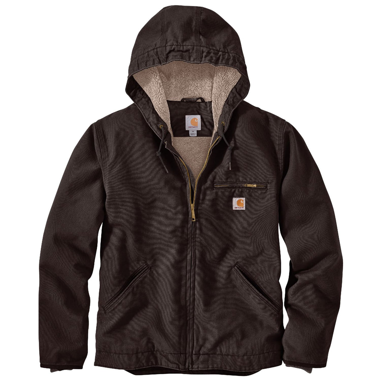Carhartt Relaxed Fit Washed Duck Sherpa-Lined Men's Jacket