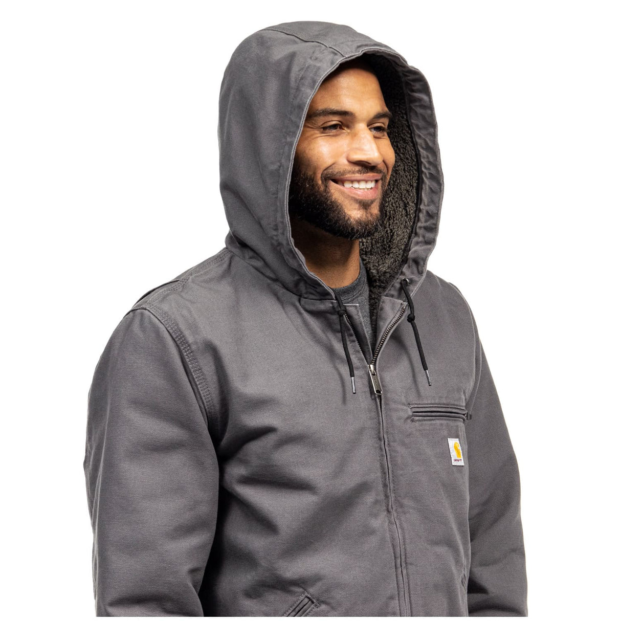 Carhartt Relaxed Fit Washed Duck Sherpa-Lined Men's Jacket