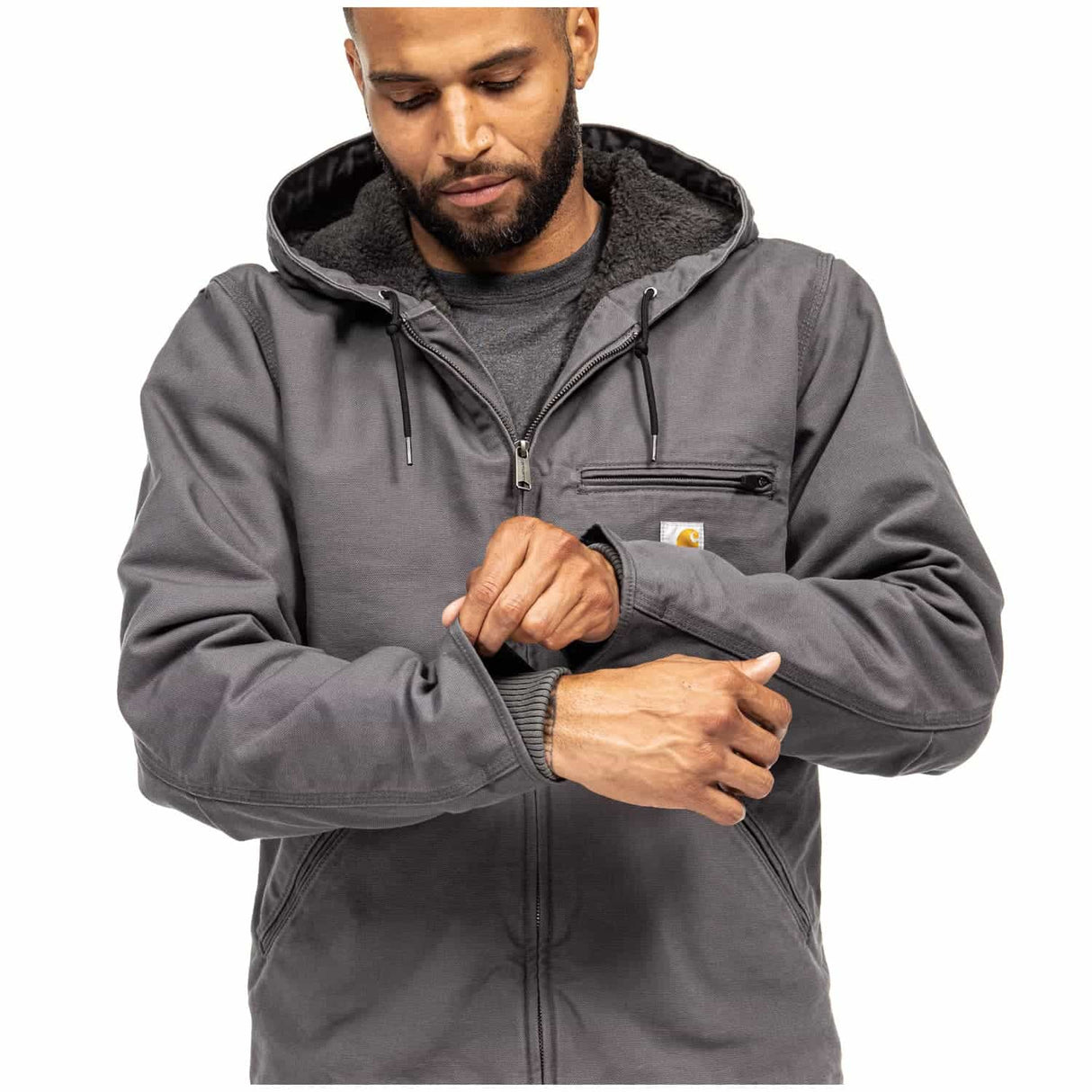 Carhartt Relaxed Fit Washed Duck Sherpa-Lined Men's Jacket