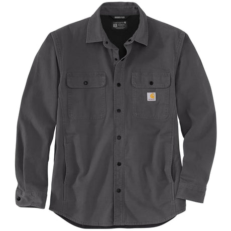 Carhartt Rugged Flex Relaxed Fit Canvas Fleece-Lined Shirt Jac