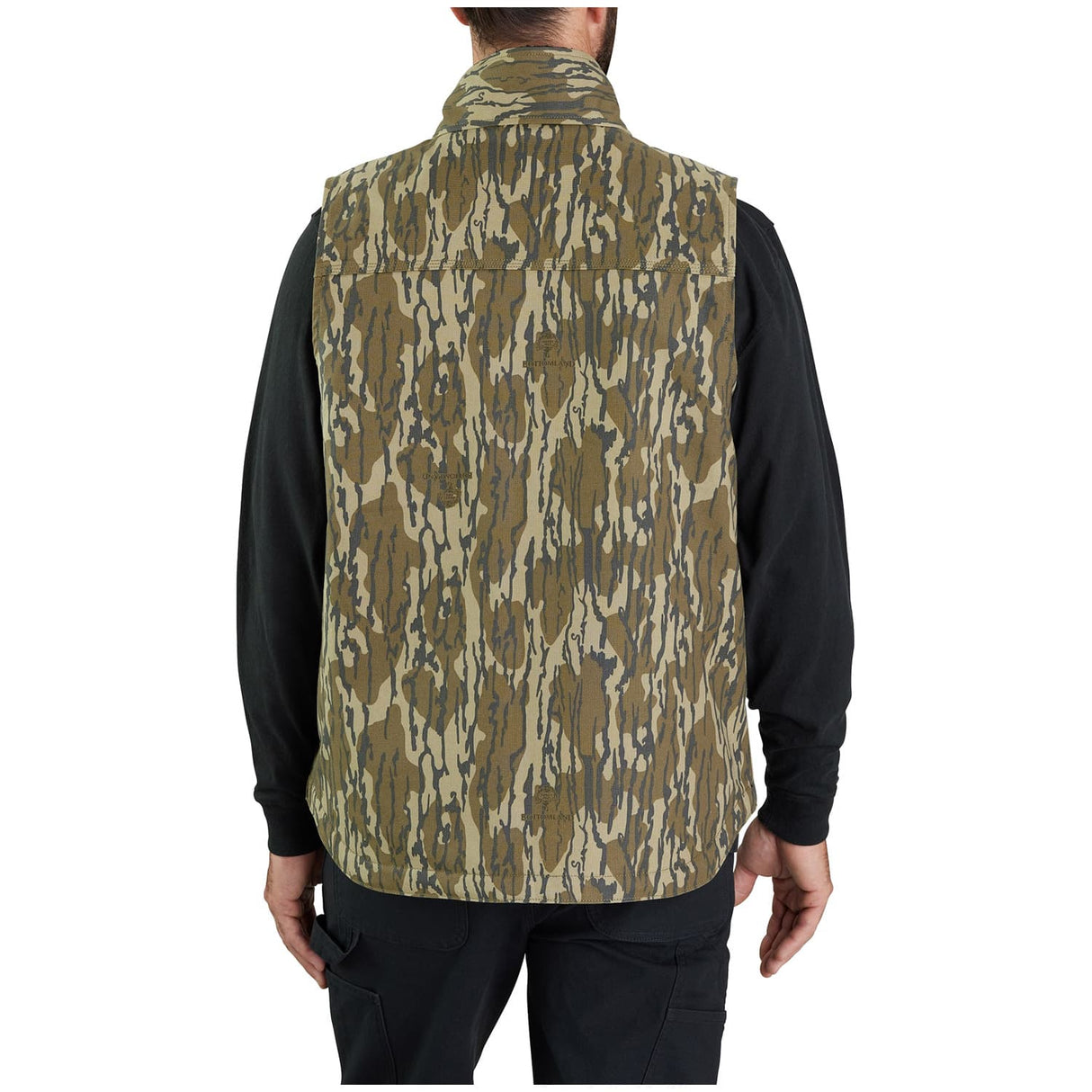 Carhartt Rugged Flex Duck Loose Fit Sherpa-Lined Camo Men's Mock-Neck Vest