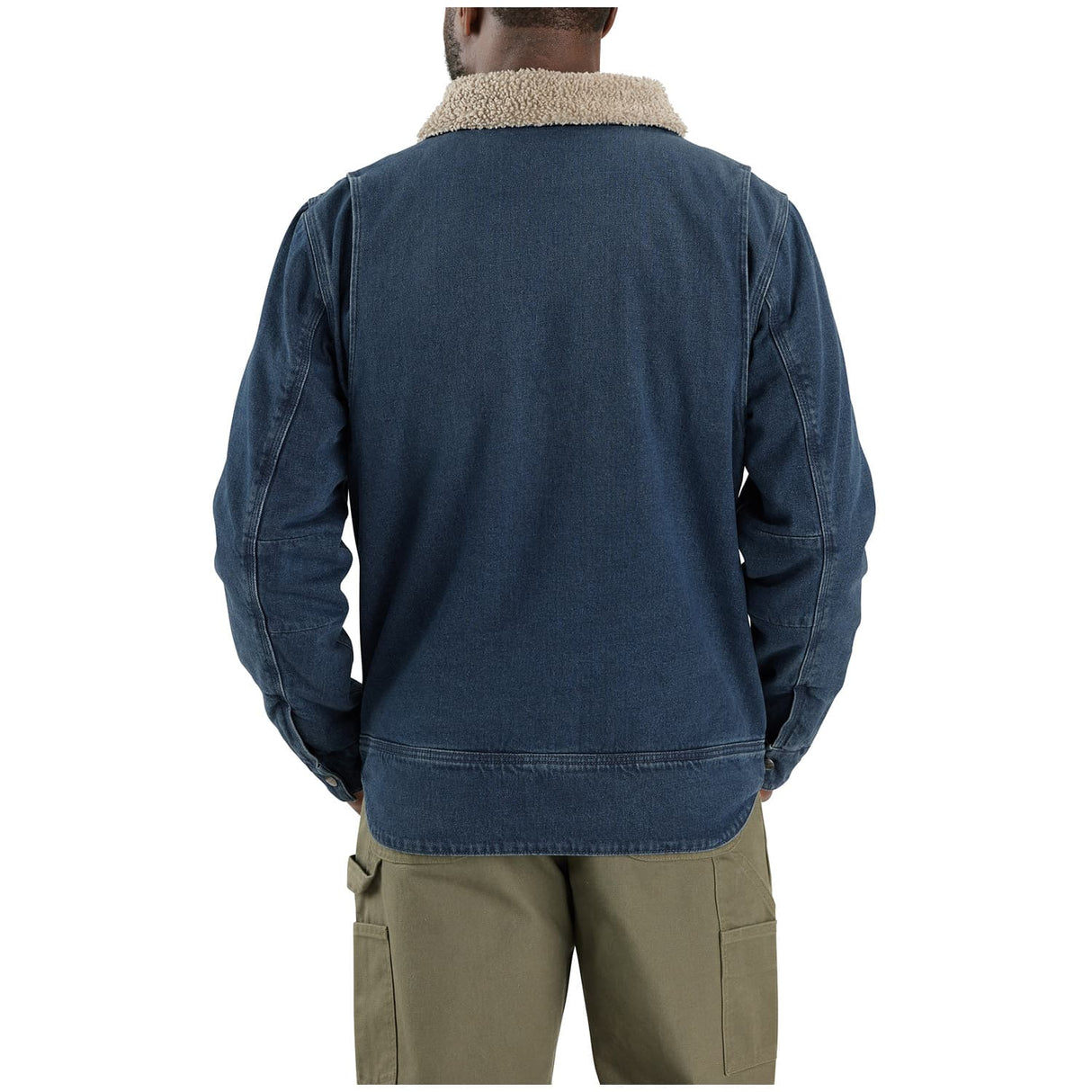 Carhartt Relaxed Fit Denim Sherpa-Lined Men's Jacket
