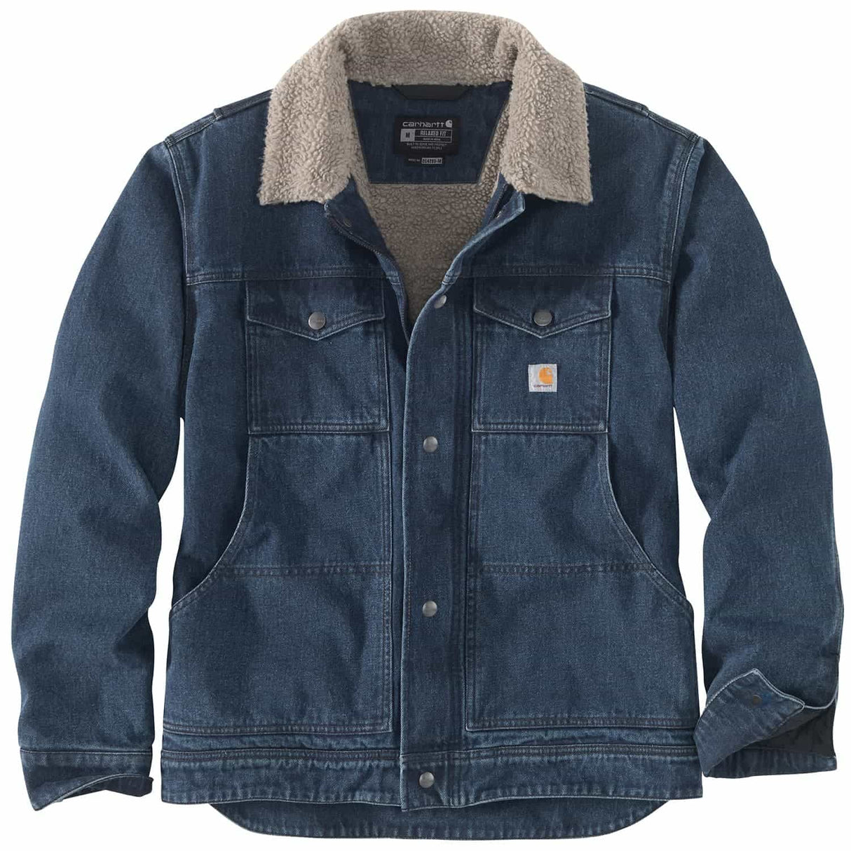 Carhartt Relaxed Fit Denim Sherpa-Lined Men's Jacket