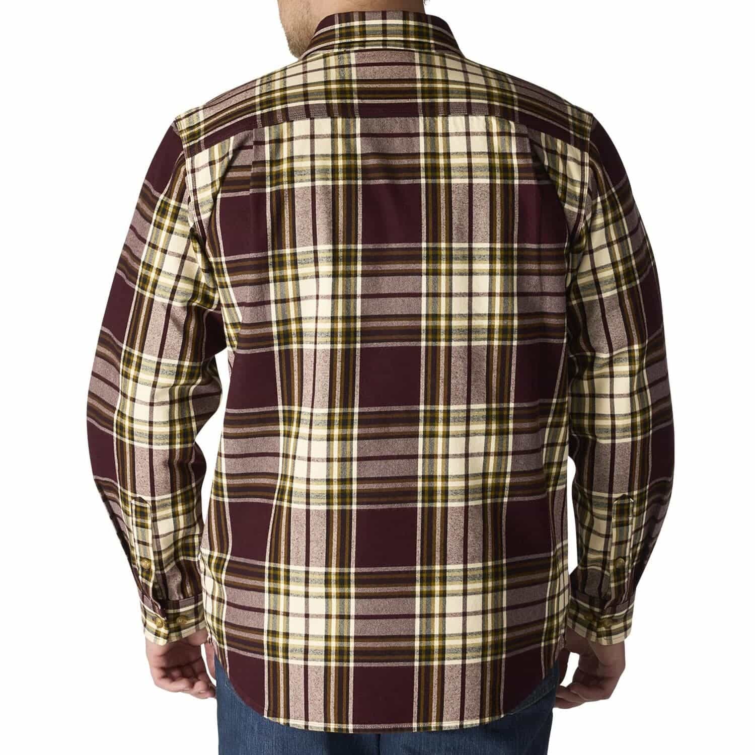 Carhartt Loose Fit Heavyweight Flannel Long-Sleeve Plaid Shirt