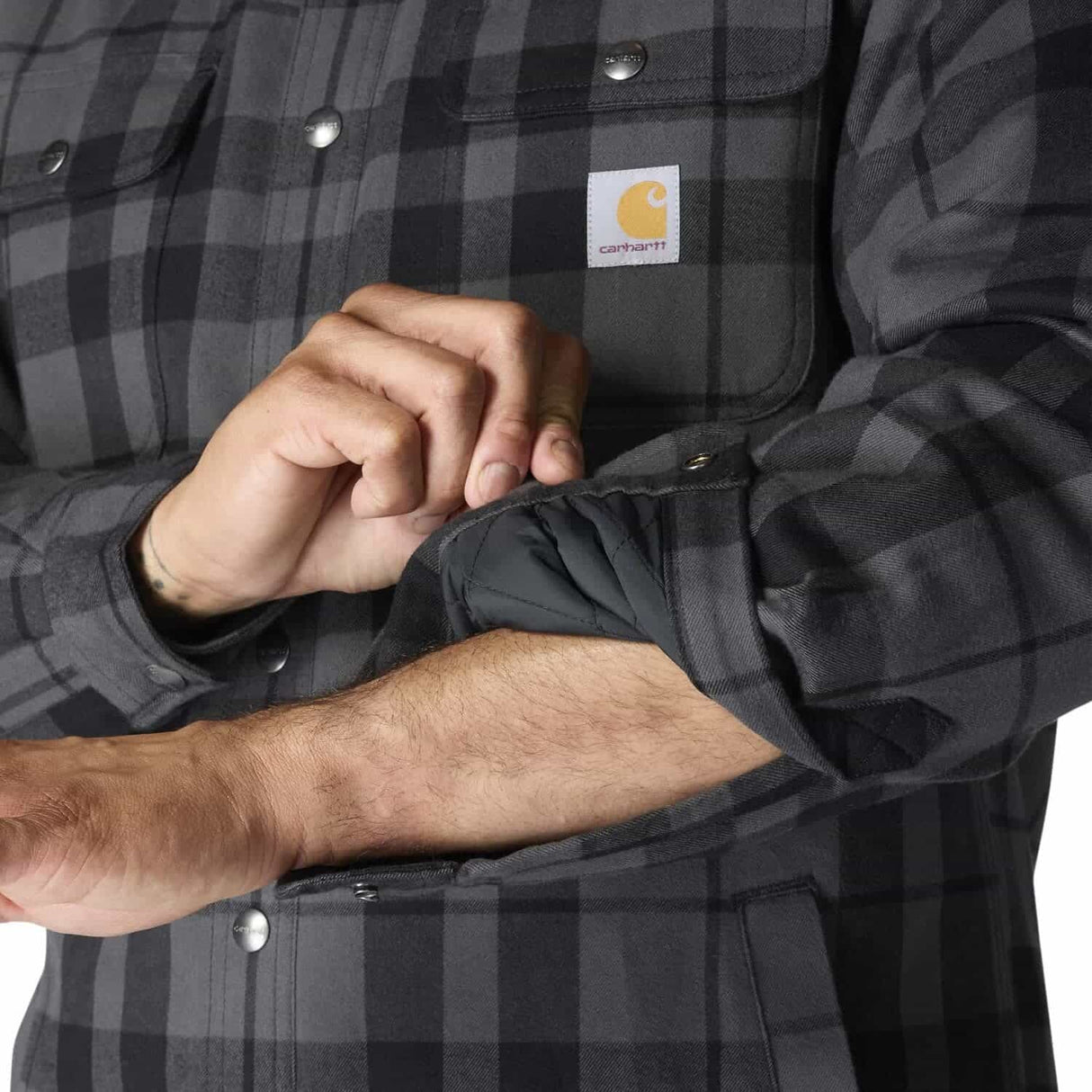 Carhartt Relaxed Fit Flannel Sherpa-Lined Shirt Jac