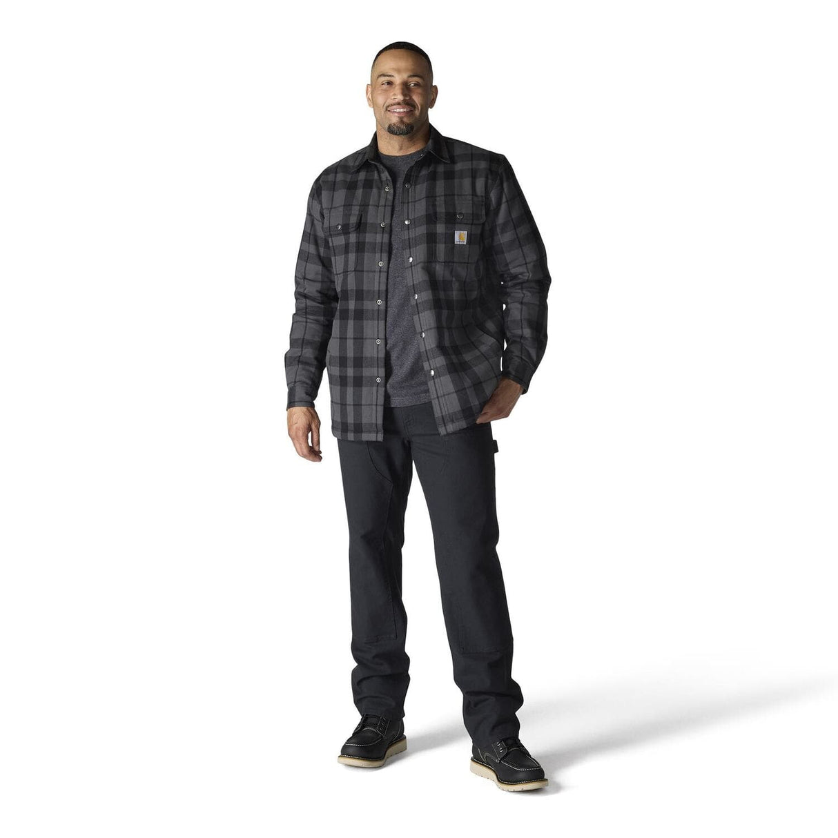 Carhartt Relaxed Fit Flannel Sherpa-Lined Shirt Jac