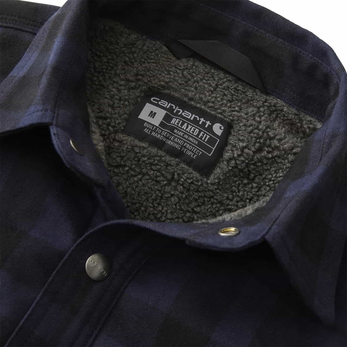 Carhartt Relaxed Fit Flannel Sherpa-Lined Shirt Jac