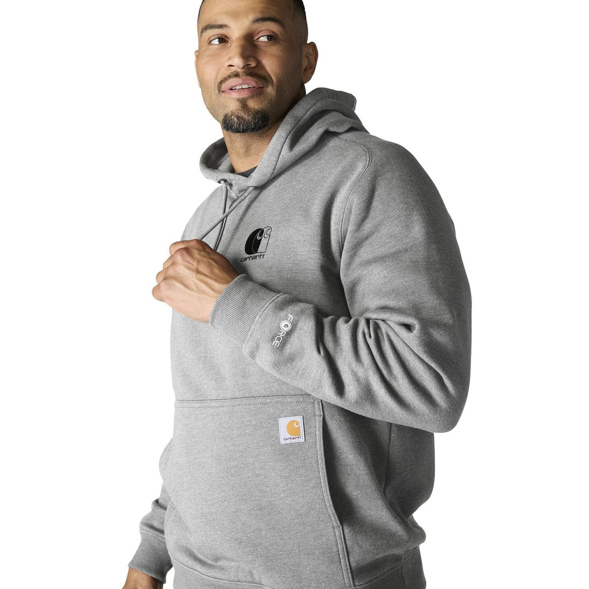 Carhartt Force Relaxed Fit Lightweight Logo Graphic Hooded Sweatshirt