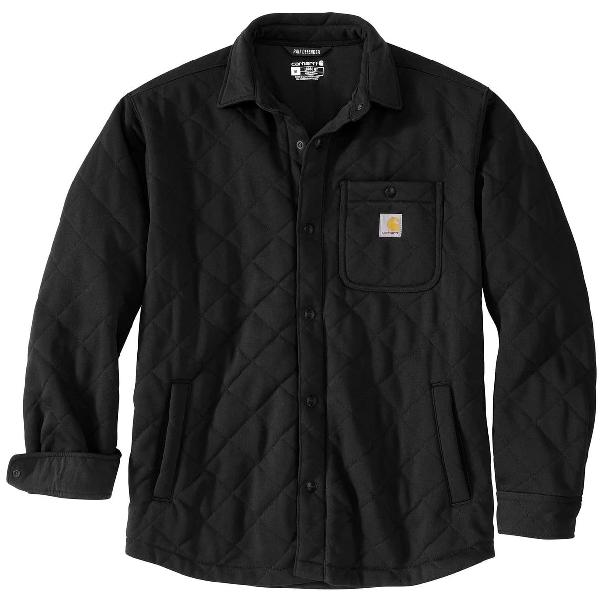 Carhartt Rain Defender Loose Fit Heavyweight Quilted Snap Front Men's Shirt Jac