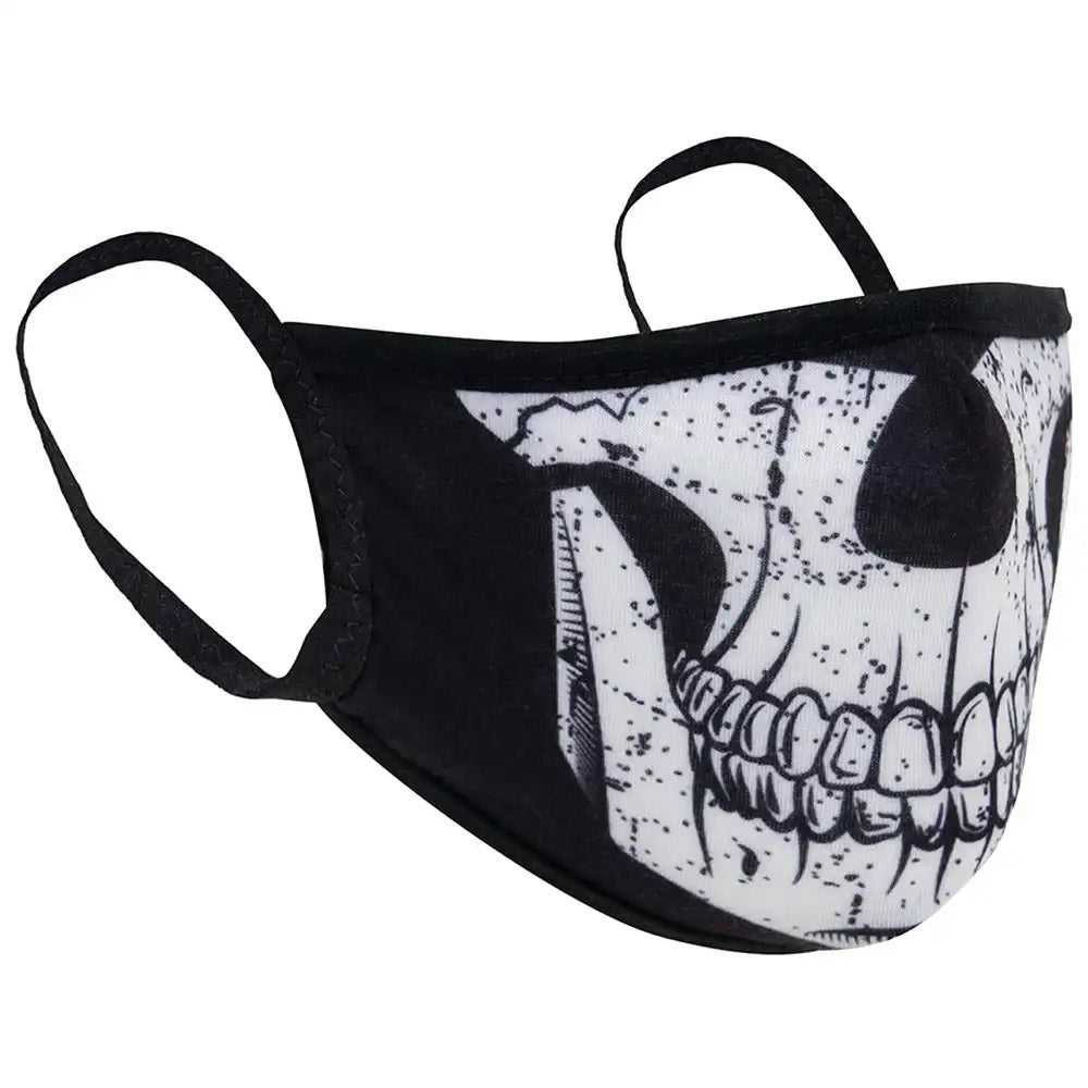 Half Skull 3-Layer Ear Loop Face Mask