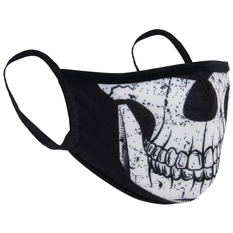 Half Skull 3-Layer Ear Loop Face Mask