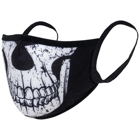Half Skull 3-Layer Ear Loop Face Mask