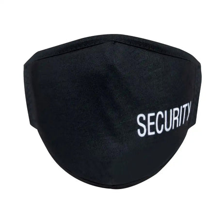 Security 3-Layer Black Polyester Ear Loop Facemask