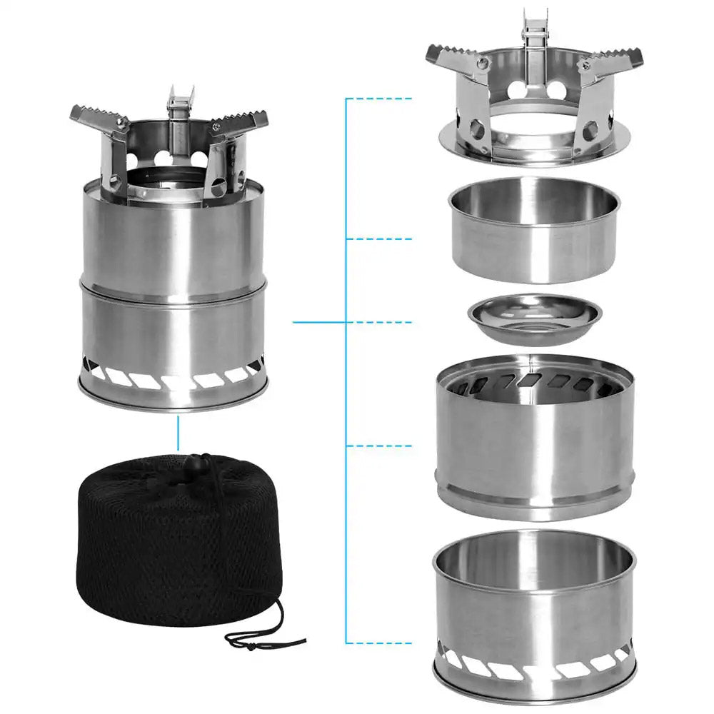 Portable Stainless Steel Backpacking Stove