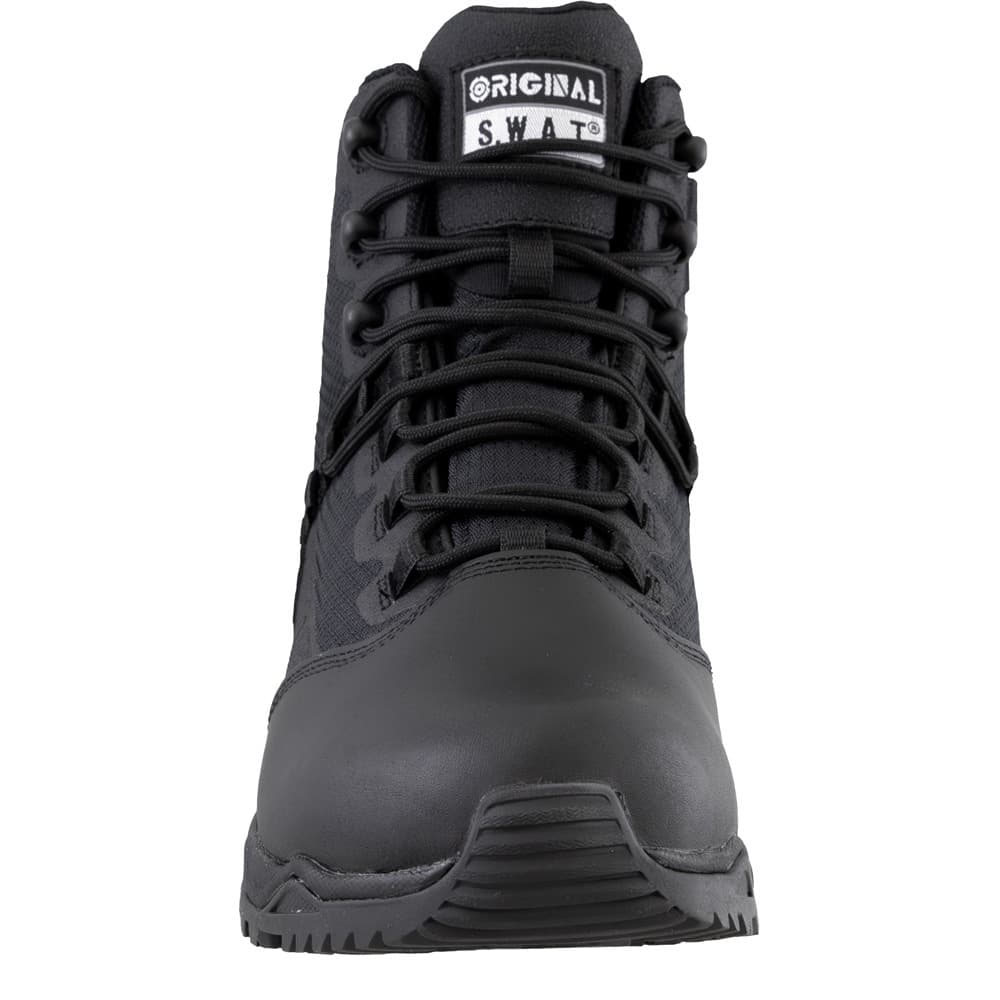 Original S.W.A.T. Alpha Fury 2.0 6-inch Polishable Toe Side-Zip Men's Black Tactical Boot