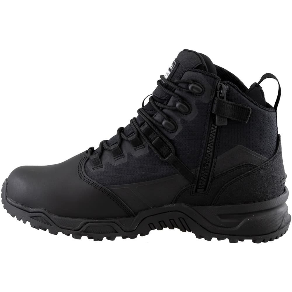 Original S.W.A.T. Alpha Fury 2.0 6-inch Polishable Toe Side-Zip Men's Black Tactical Boot