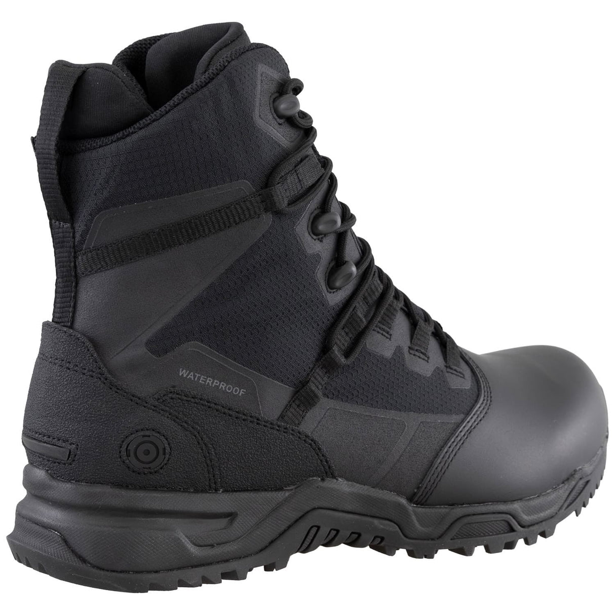 Original S.W.A.T. Alpha Fury 2.0 8-inch Polishable Toe Side-Zip Waterproof Men's Black Tactical Boot