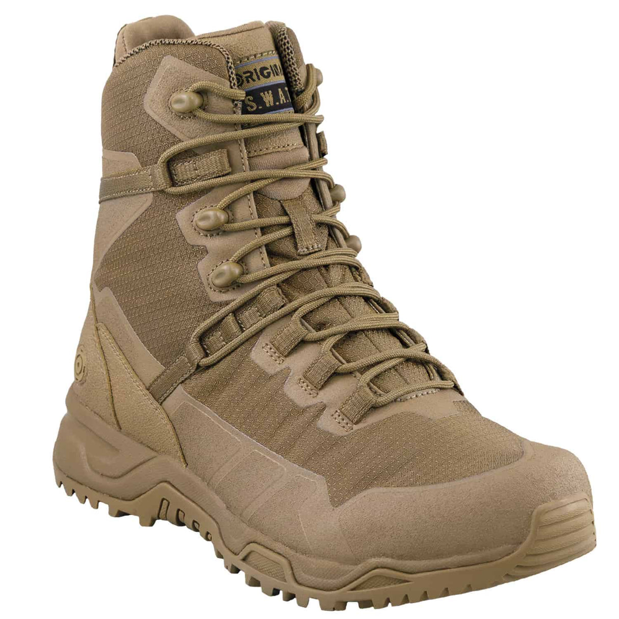 Original S.W.A.T. Alpha Fury 2.0 8-inch Side-Zip Men's Coyote Tactical Military Boot