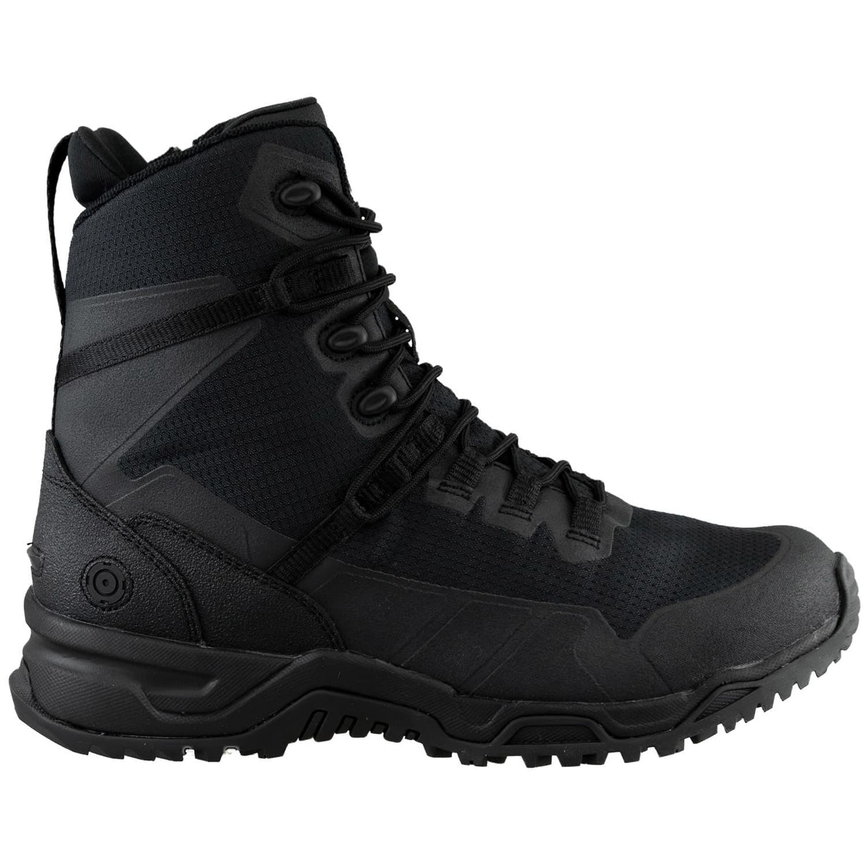Original S.W.A.T. Alpha Fury 2.0 8-inch Side-Zip Safety Toe Men's Black Tactical Boot
