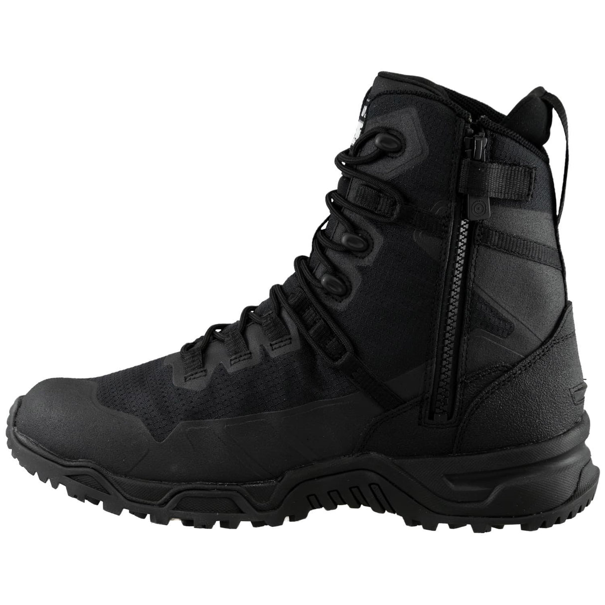 Original S.W.A.T. Alpha Fury 2.0 8-inch Side-Zip Safety Toe Men's Black Tactical Boot