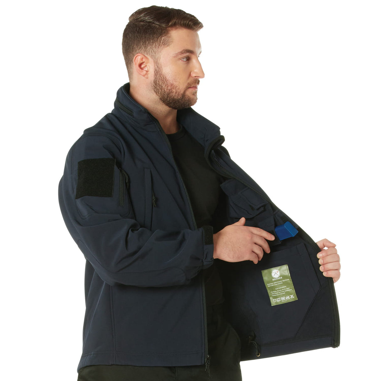 Navy Blue Concealed Carry Spec Ops Softshell Jacket