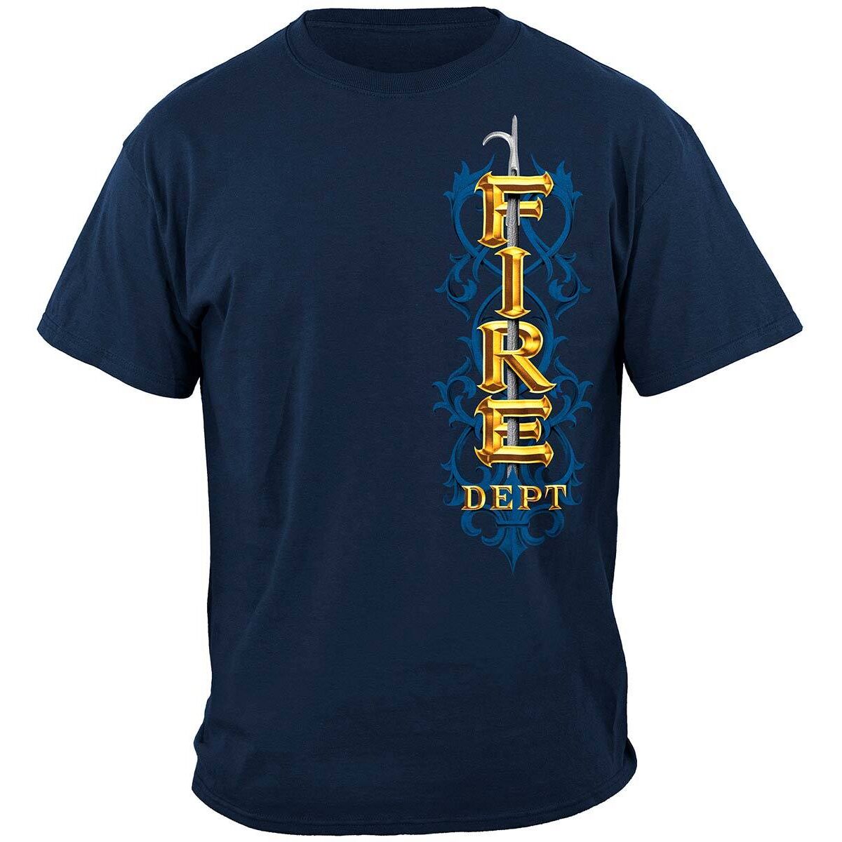 Firefighter Pikes Short Sleeve T-Shirt - Blue
