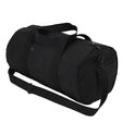 19-Inch Black Canvas Military Duffle Bag