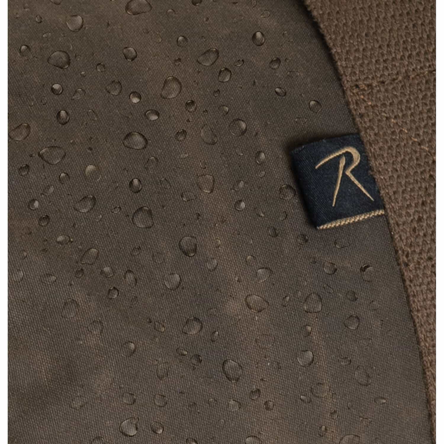 24-Inch Vintage Round Waxed Canvas Duffle Bag