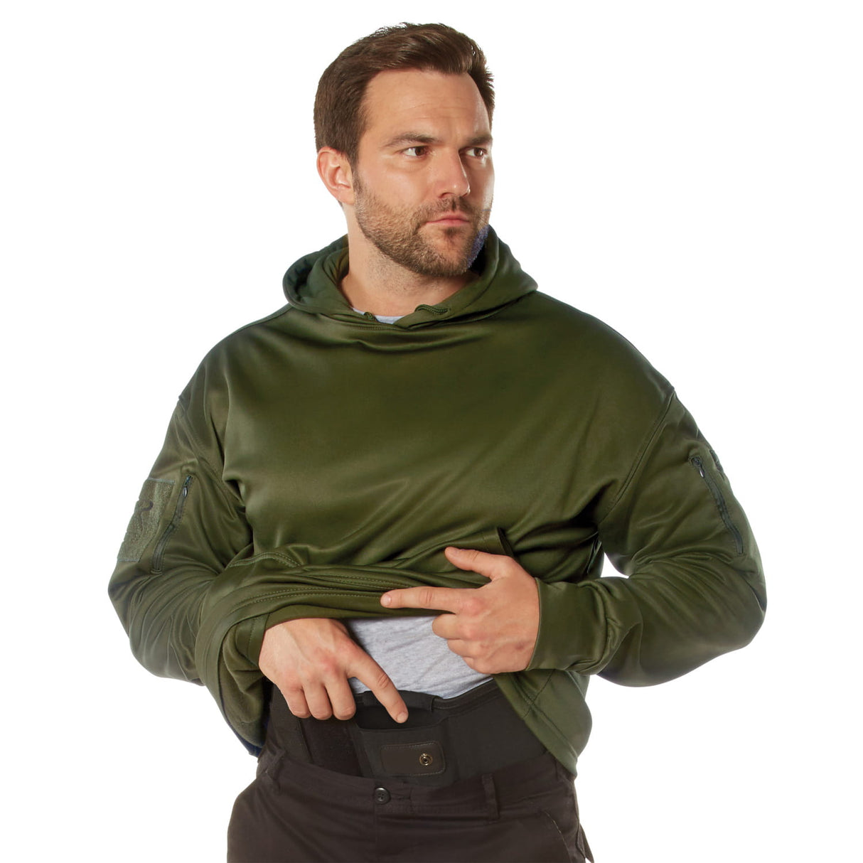 Special Ops Olive Drab Concealed Carry Hooded Sweatshirt