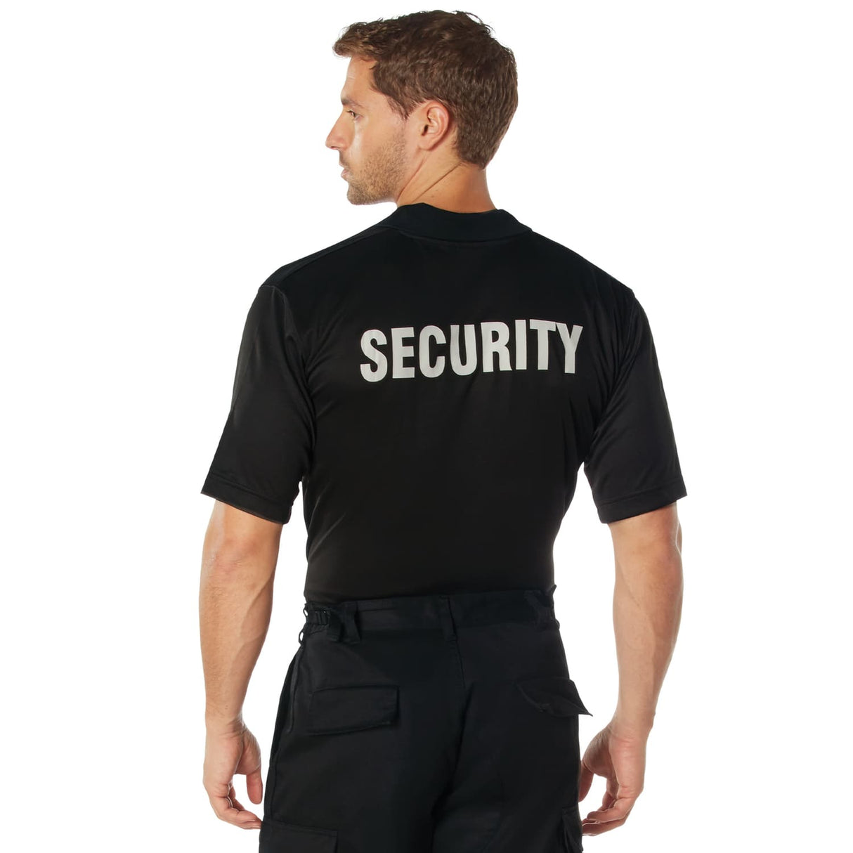Security Moisture Wicking Polo Shirt with Badge