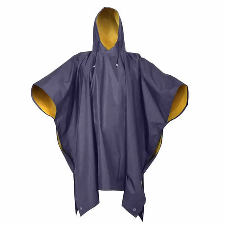 Reversible Blue and Yellow PVC Rain Poncho