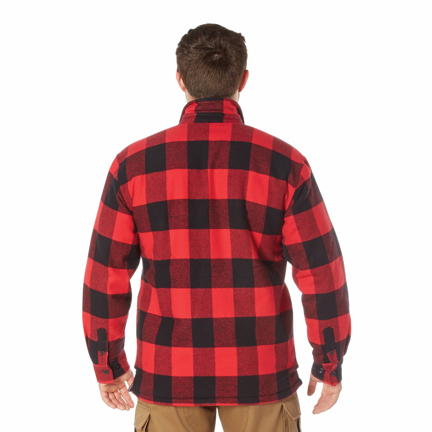 Extra Heavyweight Sherpa-Lined Plaid Flannel Shirt