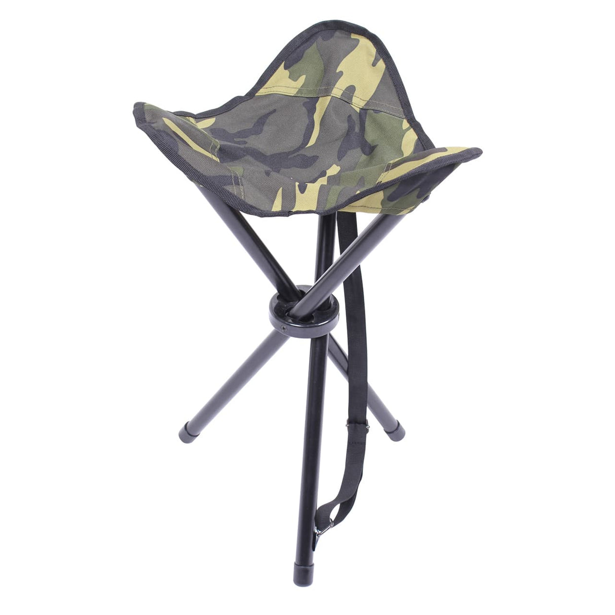 Compact Collapsible Camp Stool With Carry Bag
