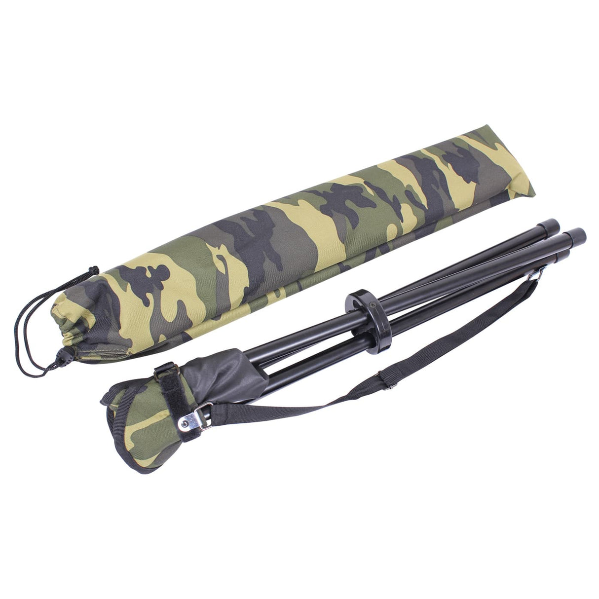 Compact Collapsible Camp Stool With Carry Bag