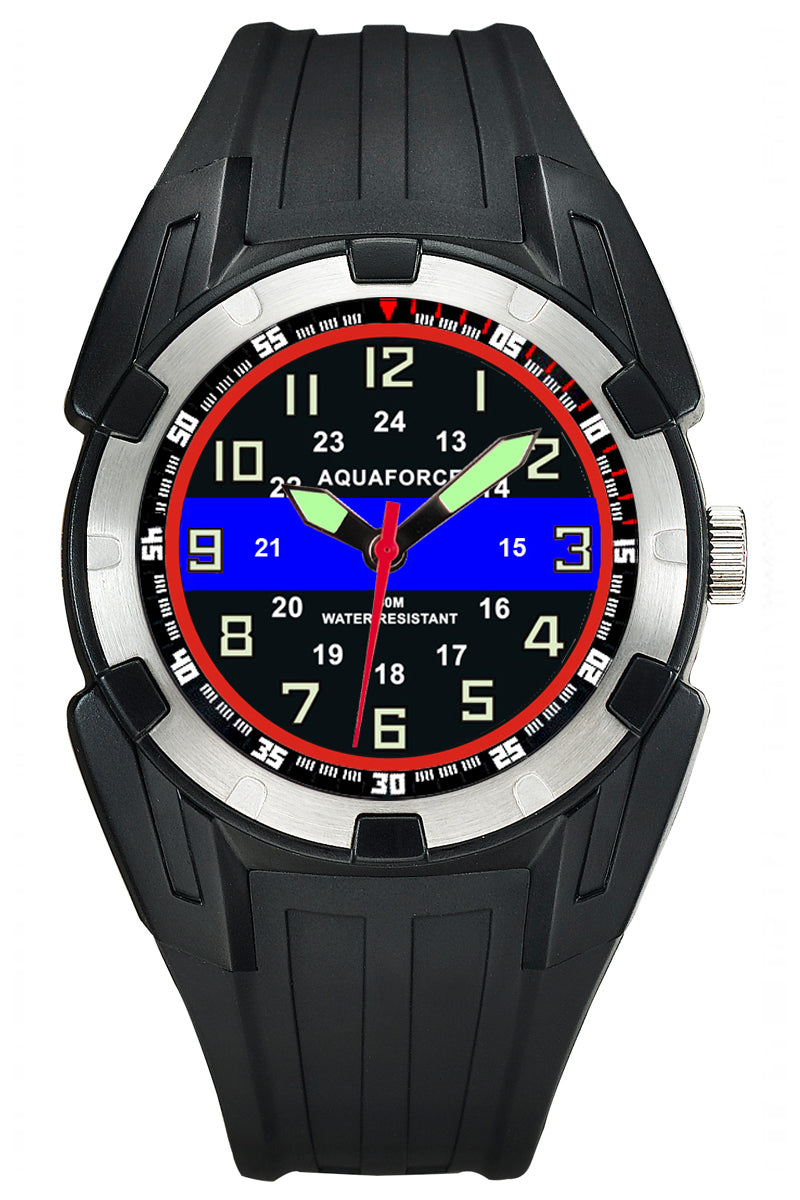 Aquaforce Thin Blue Line Police Watch