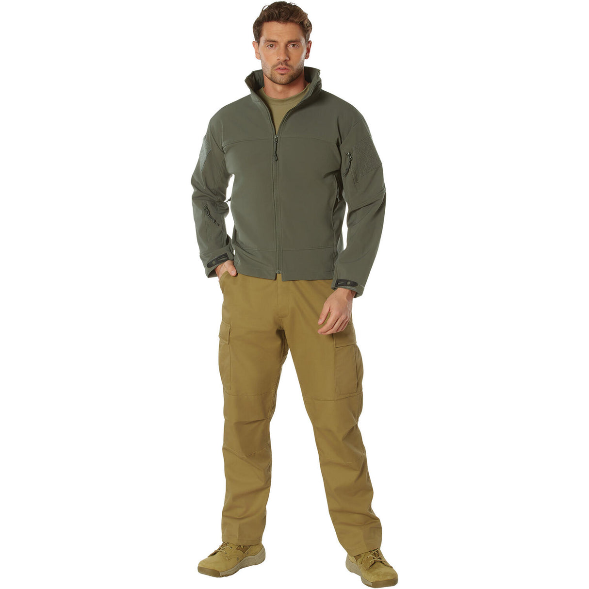 Covert Ops Olive Drab Lightweight Softshell Jacket