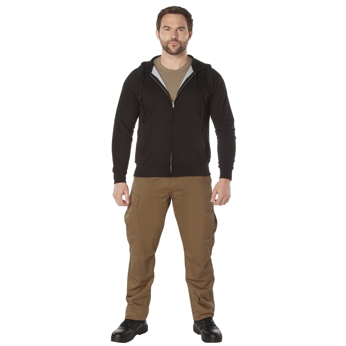 Thermal Lined Zip-Up Hooded Sweatshirt