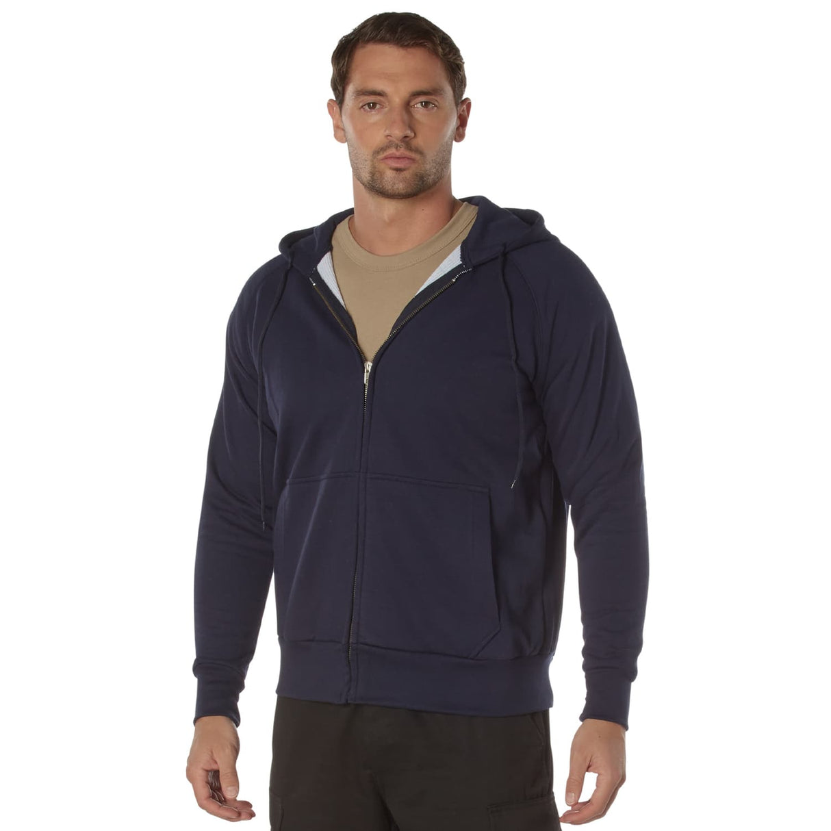 Thermal Lined Zip-Up Hooded Sweatshirt