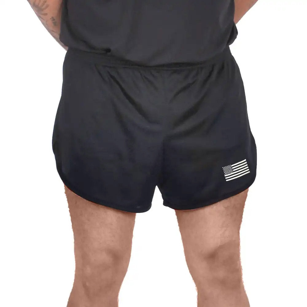 Ranger PT Running Shorts with American Flag