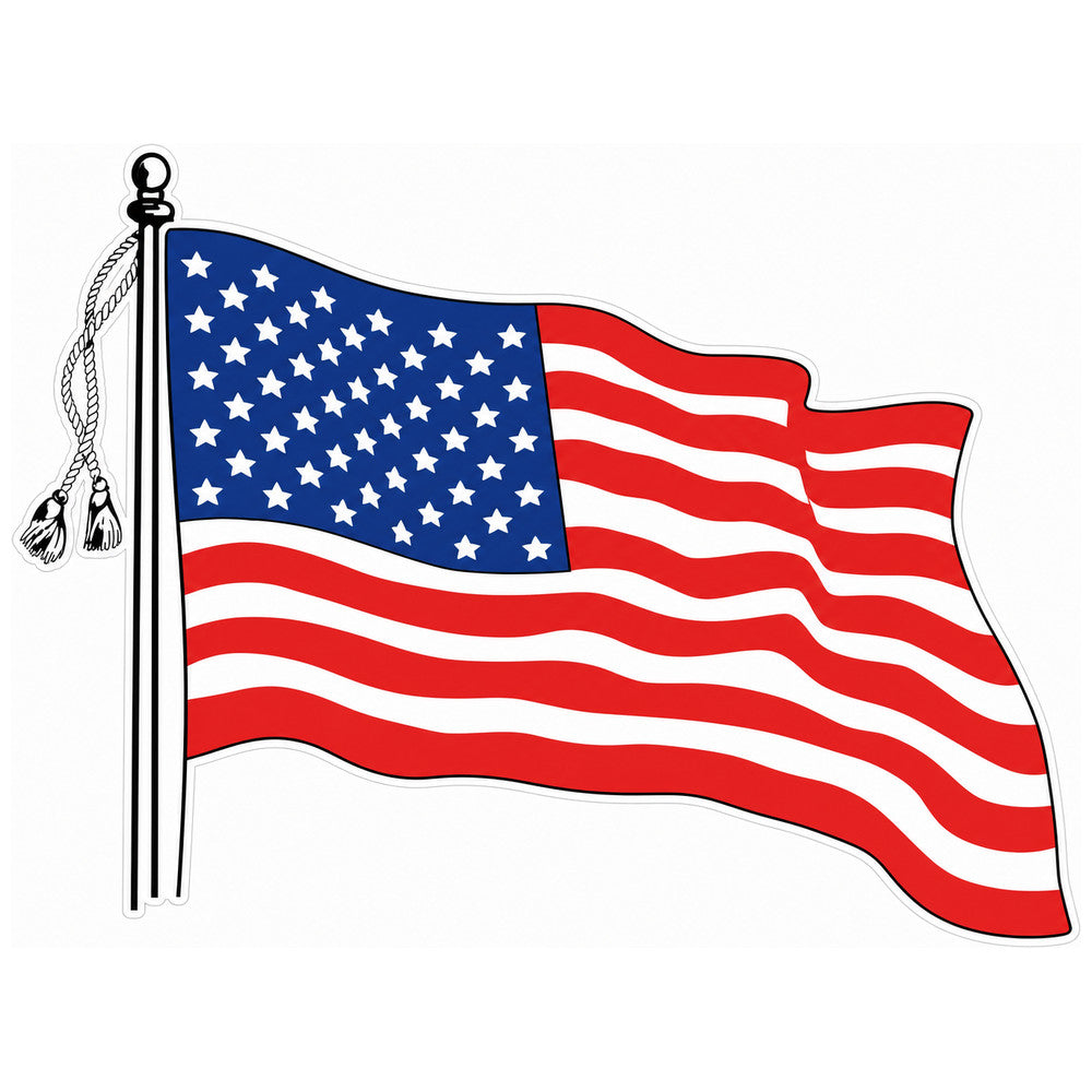 Patriotic American Flag Decal