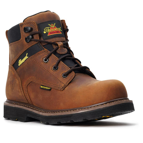 Thorogood Jobsite 6-inch Brown Composite Safety Toe Waterproof Men's Work Boot