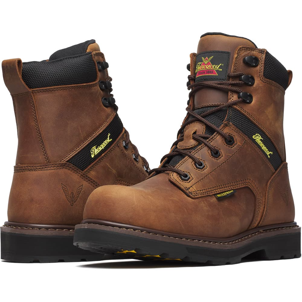 Thorogood Jobsite 8-inch Brown Composite Safety Toe Waterproof Men's Work Boot