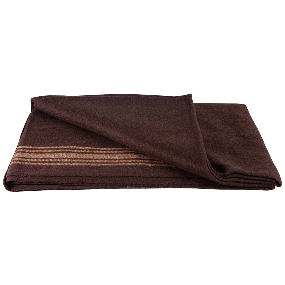Classic Striped Wool Military Style Blanket