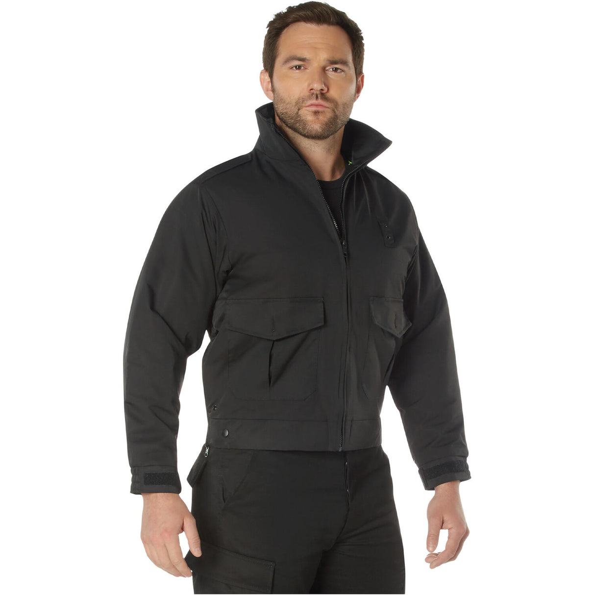 Reversible High-Visibility Green Reflective Work Jacket